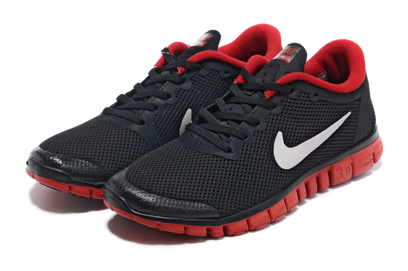 Nike Free 3.0 hommes noirs rouges de nouvelles chaussures hommes (3)